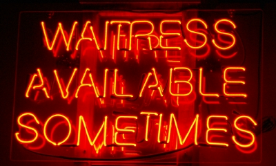 Waitress available.