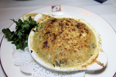 Italian baked oysters.