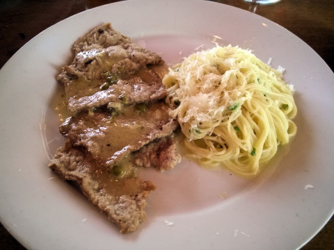 Veal piccata.