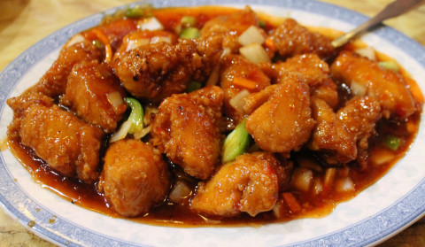 Choo-choo chicken at Trey Yuen.