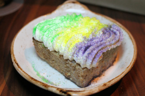 Bread pudding meets king cake.