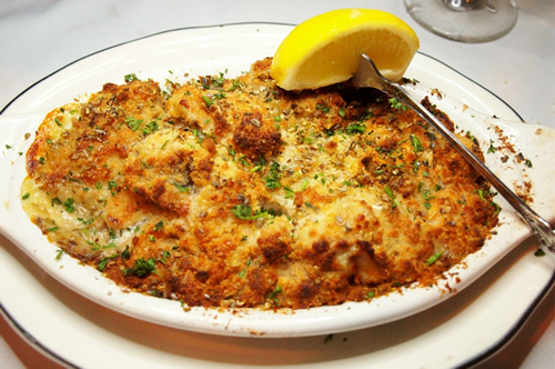 Baked Italian oysters.