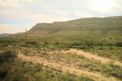 The Texas Big Bend Country, from aboard the Sunset Limited. 