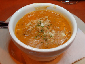 Bell pepper soup, Creole Grille.