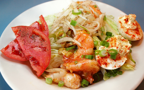 Shrimp remoulade wedge salad at High Hat Cafe.