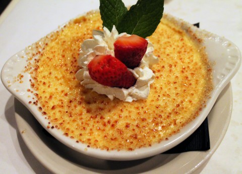A perfect creme brulee.
