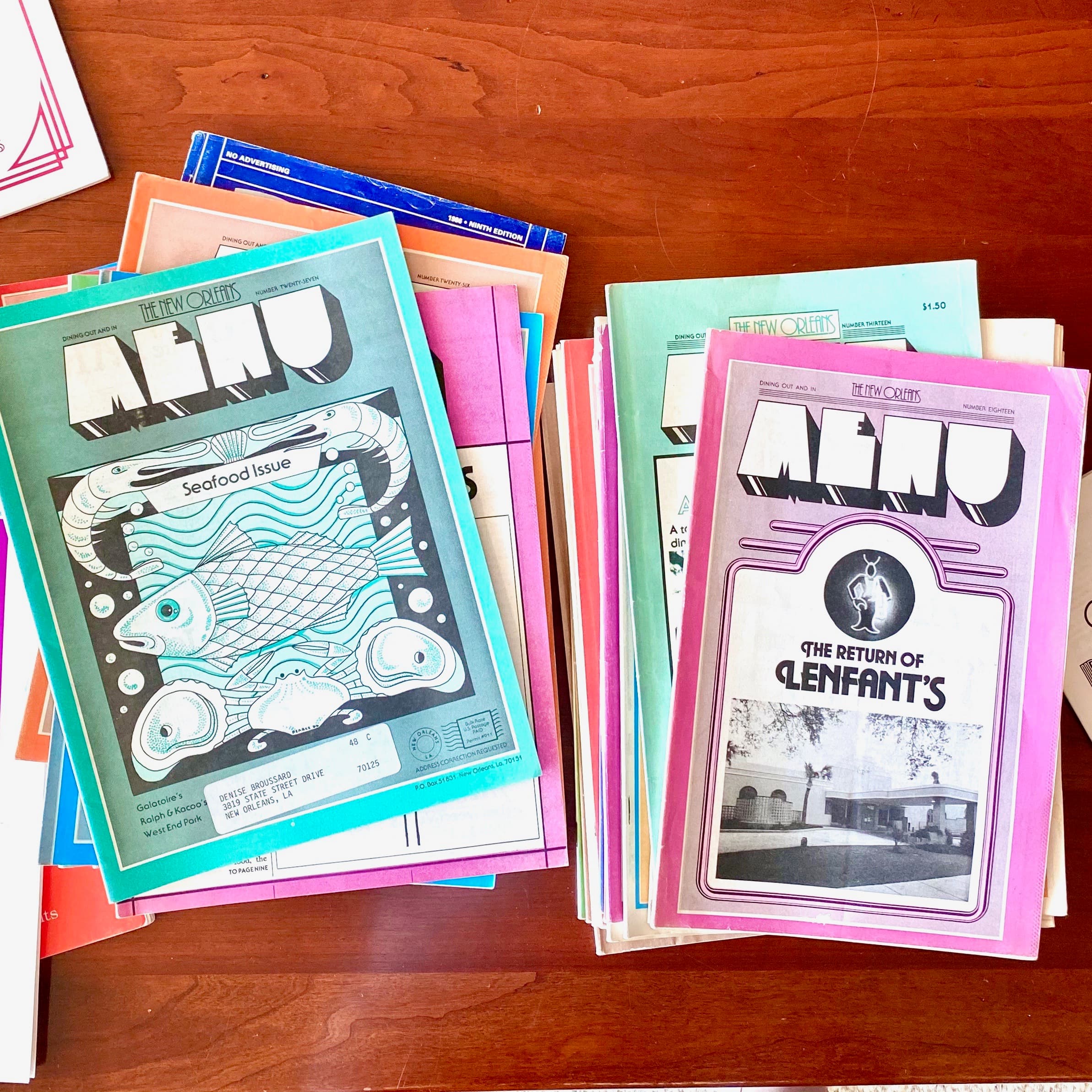Vintage Tom: A Menu From Occhipinti's