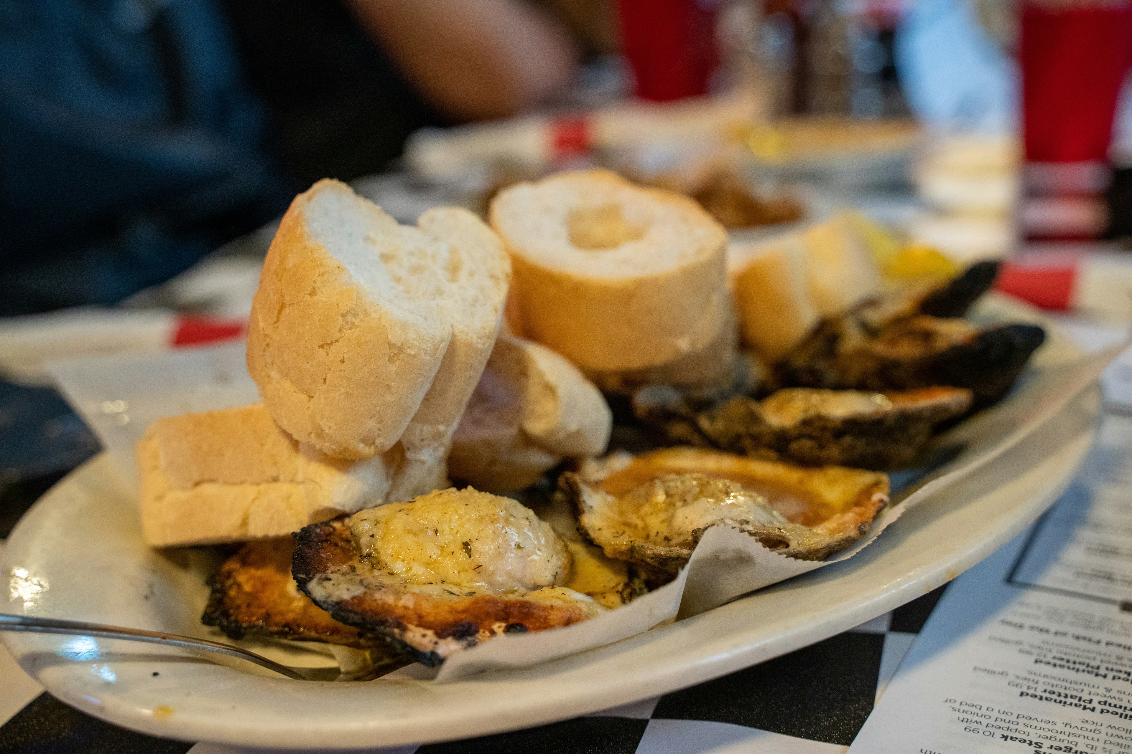Char-broiled oysters