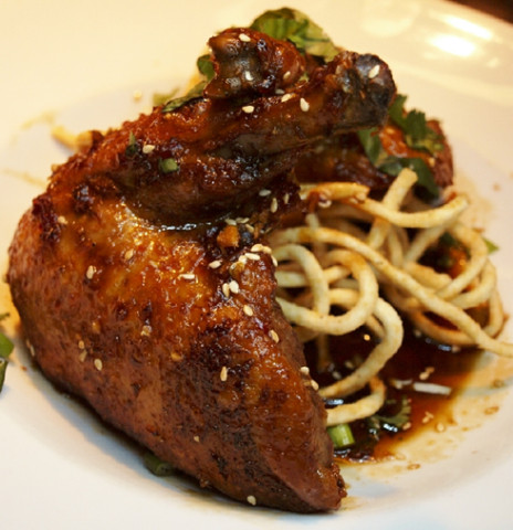 The double-cooked duck at Zea.
