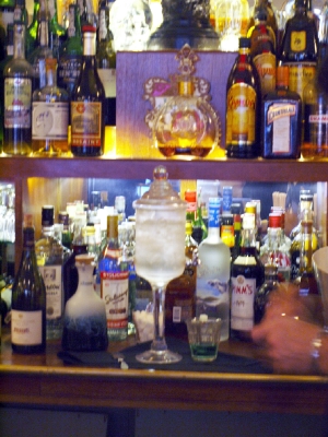 Absinthe being prepared at Antoine's Hermes Bar.