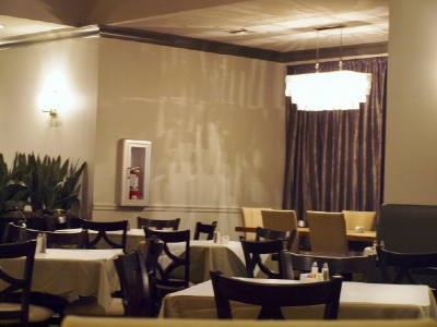 Sage Cafe dining room (detail).