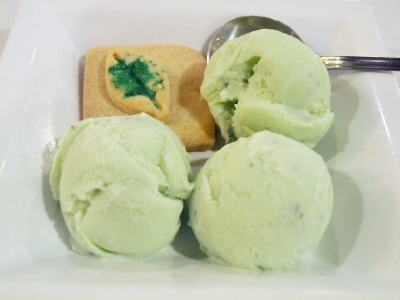 Sage ice cream.