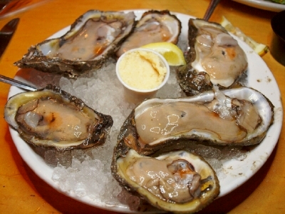 Raw oysters at Drago's.