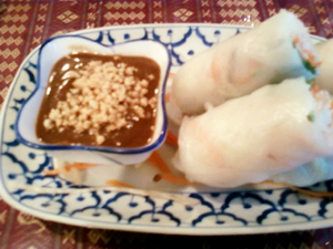 Spring rolls at Thai Chili.