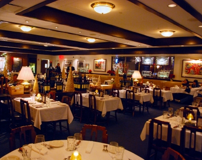 Dining room at Morton's Steakhouse.