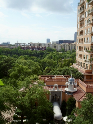View from our window at the Mansion on Turtle Creek.