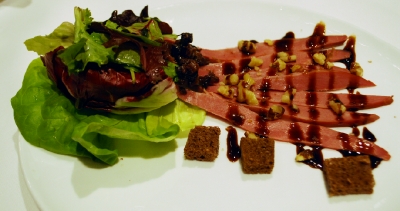 Smoked duck on the Reveillon menu at the Hunt Room Grill.