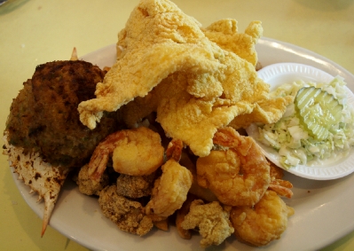 Seafood platter.