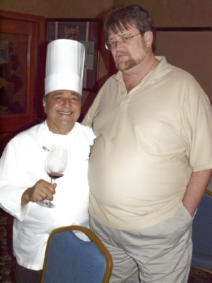 Chef ANdrea and Mike Weldon.