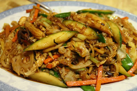 Moo-shu vegetables at Trey Yuen.