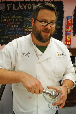 Bryan Gilmore, the ice cream chef at Creole Creamery.