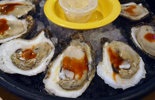 Oysters of the half shell.