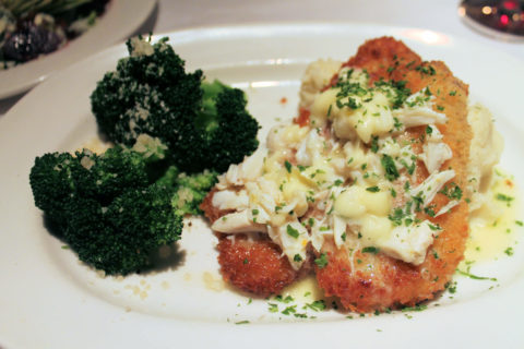 Boulevard's snapper with crabmeat.