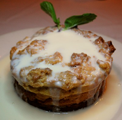 WHite chocolate bread pudding at Gallagher's.