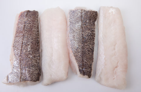 Gulf hake, filleted and ready for the steamer, the poaching pan, or light grilling.