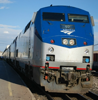 Amtrak locomotive.