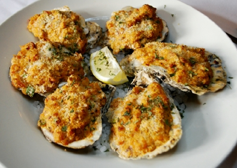 Oysters Bienville.