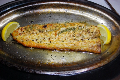 Broiled fish.