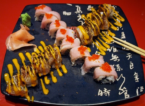 Sun Ray Grill's sushi rolls.
