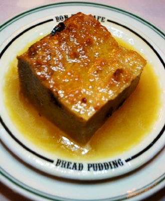 Bread pudding at the Bon Ton Cafe.