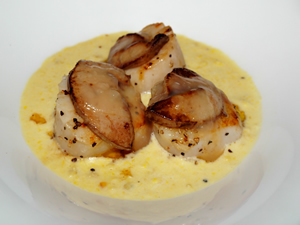 Pardo's scallops and foie gras.